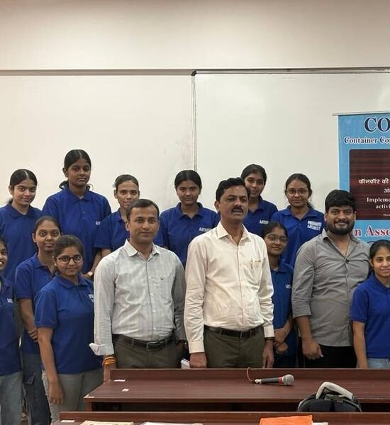 Close-up on the Aayam Institute NEET cohort of girls, same Safar 30 photo, Indore