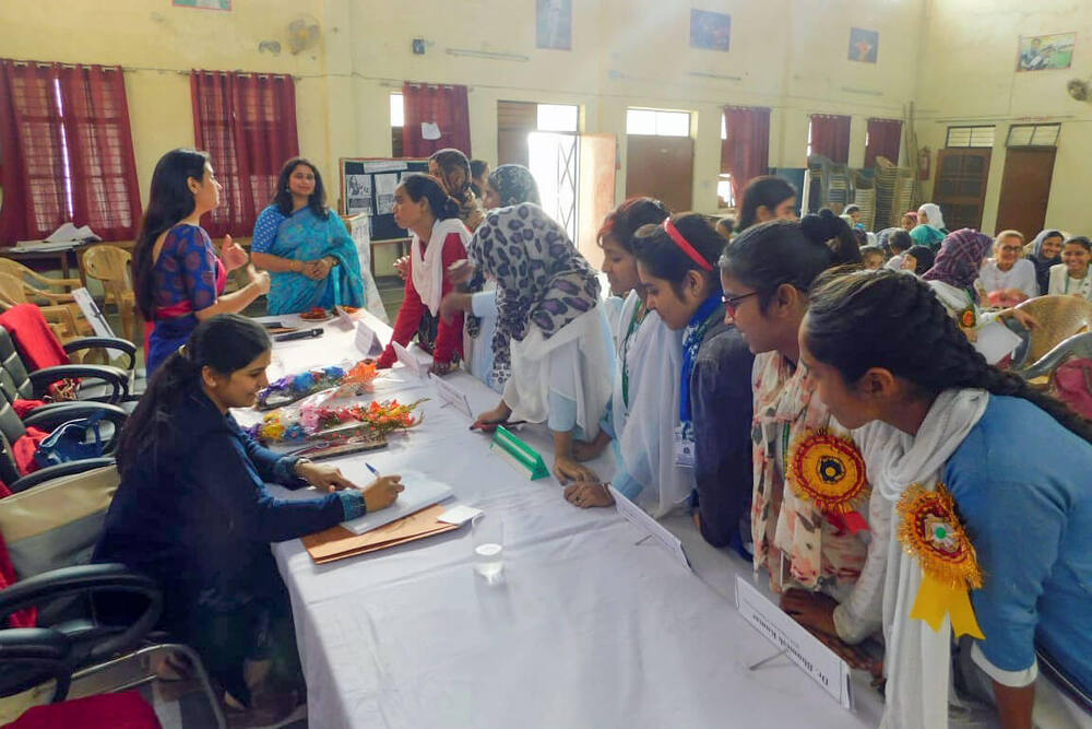 Registration desk at the Kairana workshop