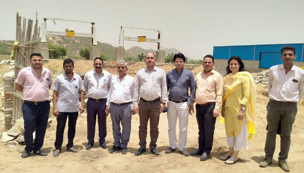 WARDS and partner officials on a site inspection visit, Ralawata